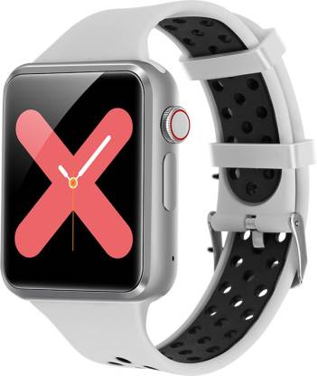 Tango Deal C5 Red Smartwatch (Black, White Strap, 42MM)