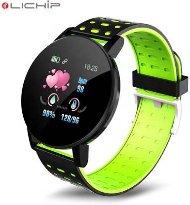 Tango Deal D199 Support Bluetooth, Android and ios Smartwatch (Green Strap, M)