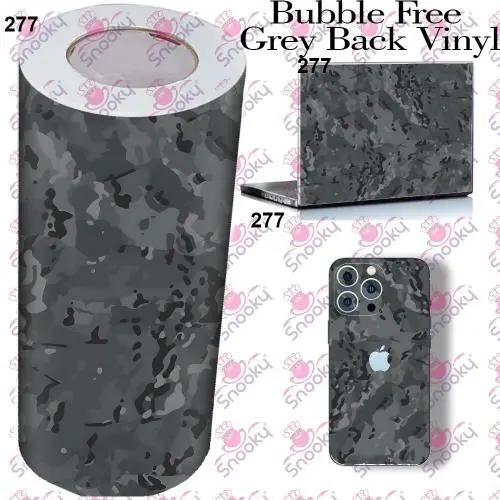 Grey Camo Printed Wrapping Skin Roll