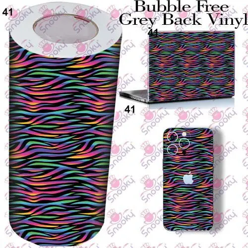 Multicolor Zabra Printed Wrapping Skin Roll