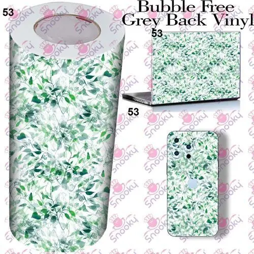 Green Leaf Printed Wrapping Skin Roll