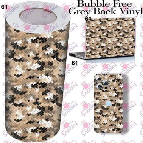 Brown Honeycomb Camo Printed Wrapping Skin Roll