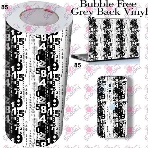 Matrix Number Printed Wrapping Skin Roll