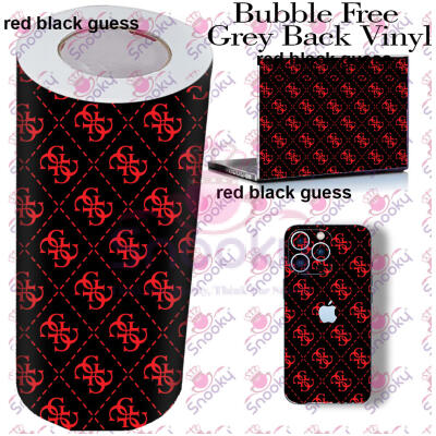 Red Black Guess Printed Wrapping Skin Roll