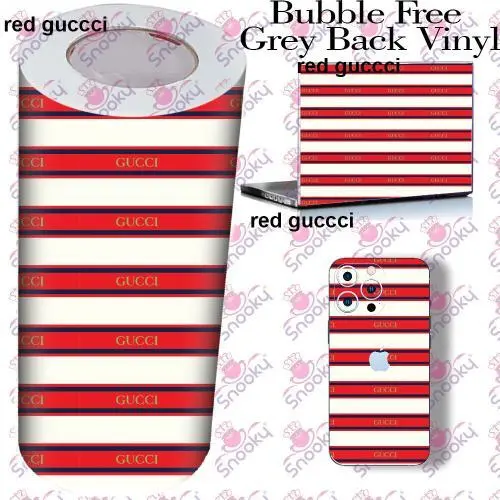 Red Gucci Printed Wrapping Skin Roll