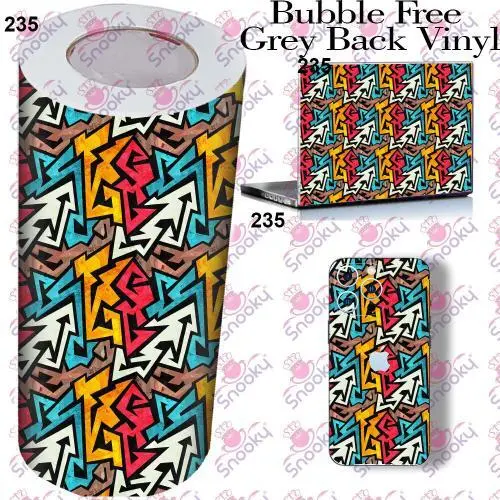 Abstract Geometorical Printed Wrapping Skin Roll