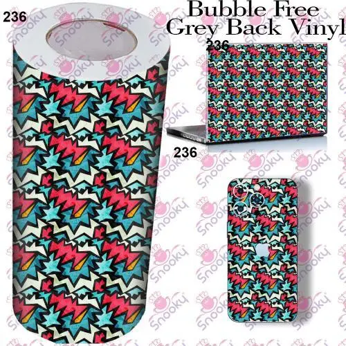 Pink Abstract Geomatorical Printed Wrapping Skin Roll