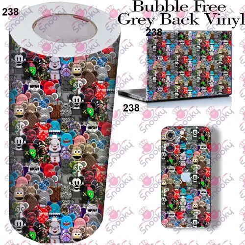 Bear Brick Printed Wrapping Skin Roll