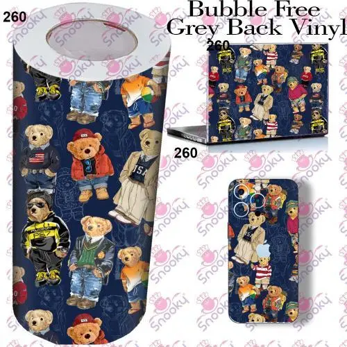 Polar Bear Printed Wrapping Skin Roll