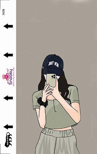 Home 8 Snooky girls texture embossed mobile skin manufacturer