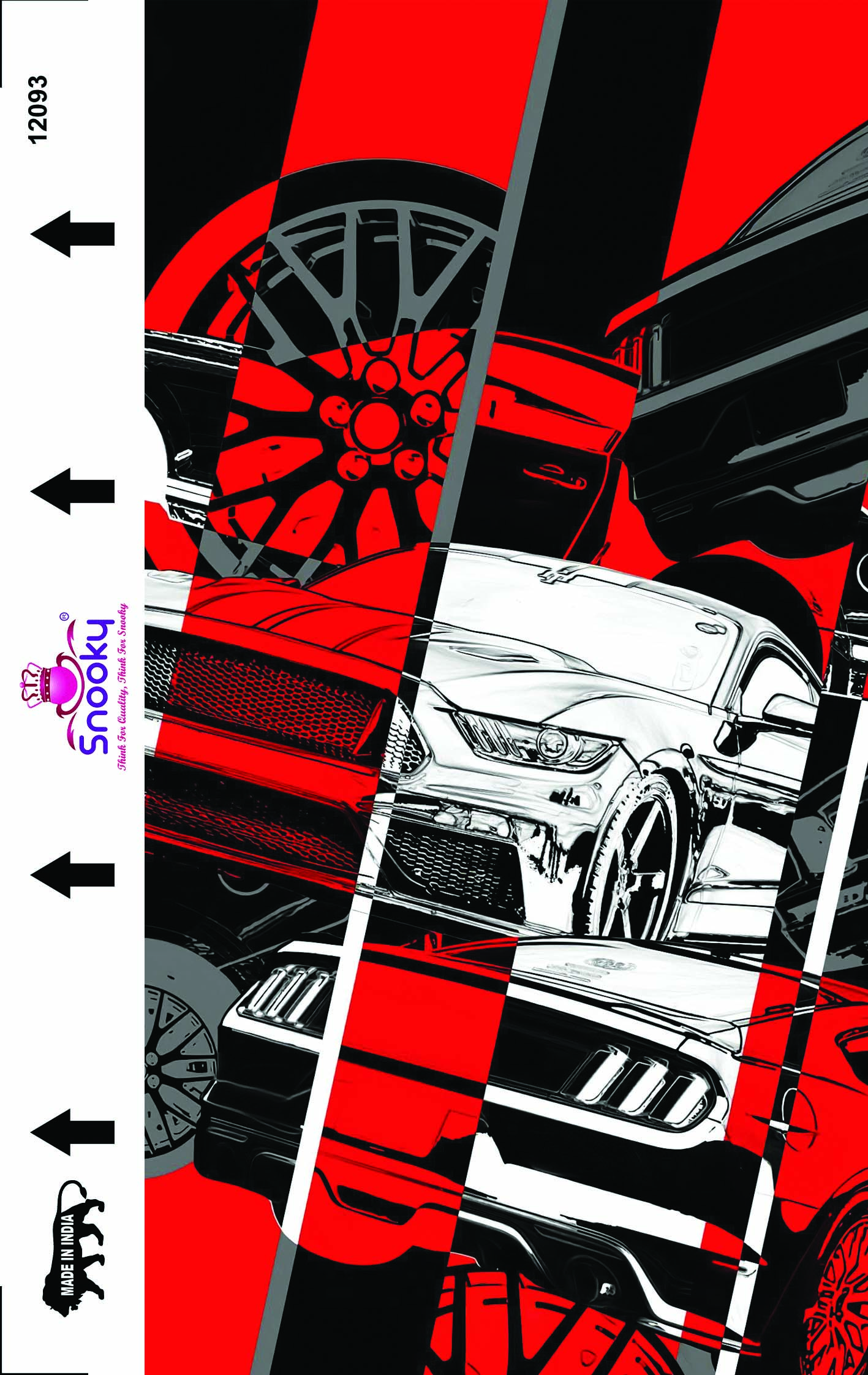 Snooky Car Transparent Embossed Mobile Skin Manufacturer