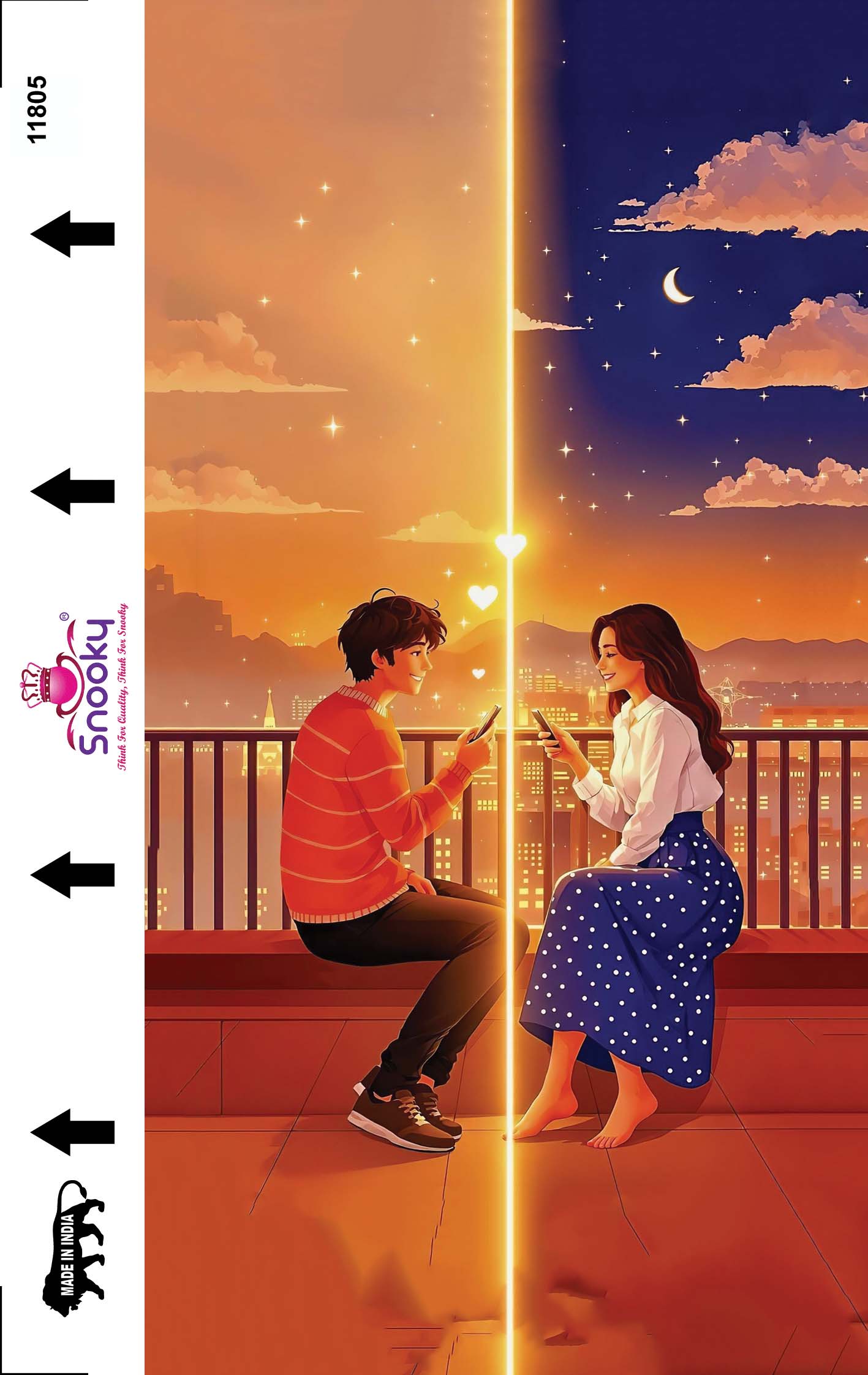 Snooky Love & Nature 3D Embossed Laptop Skin