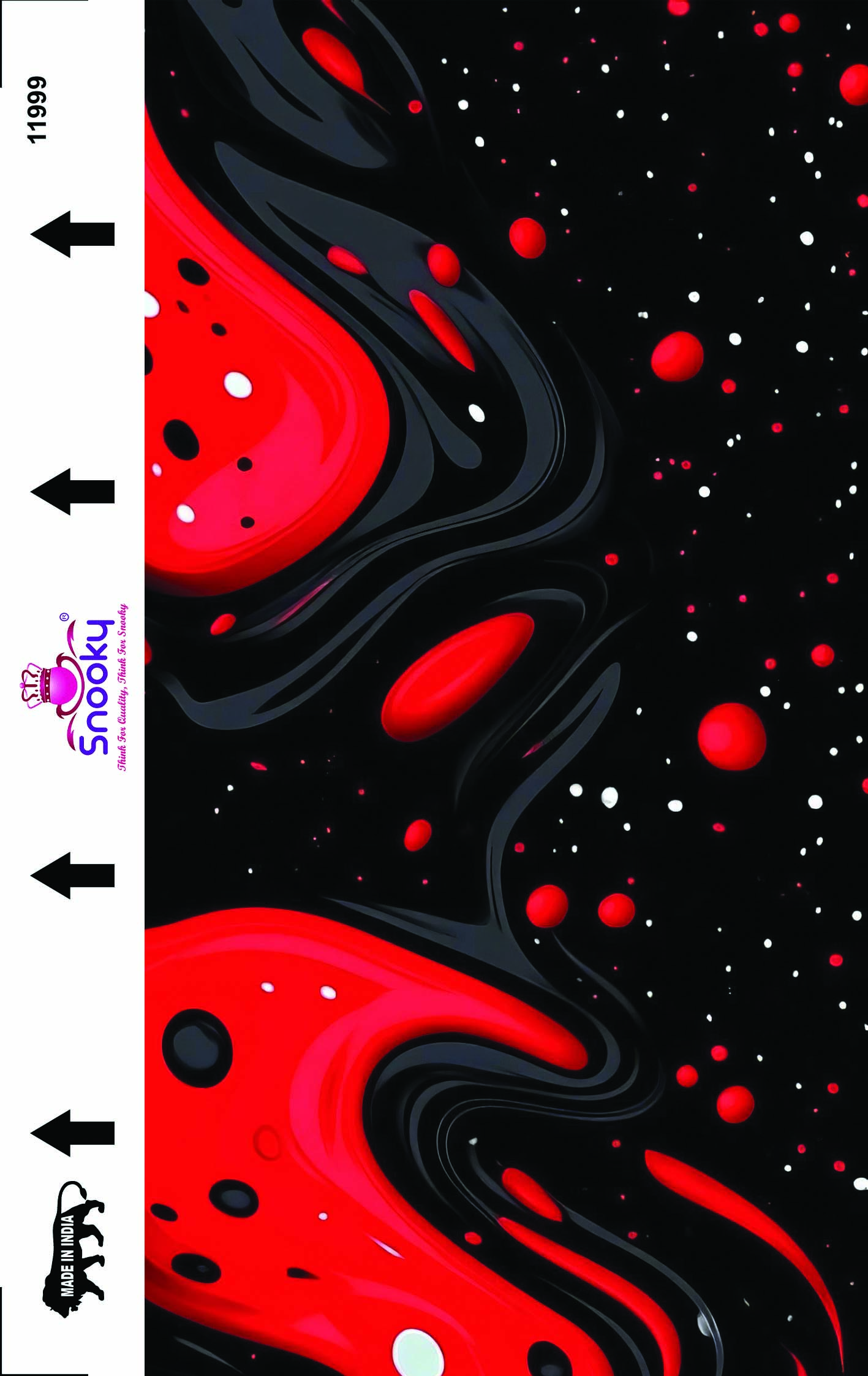 Snooky Patterns 3D Embossed Laptop Skin Manufacturer