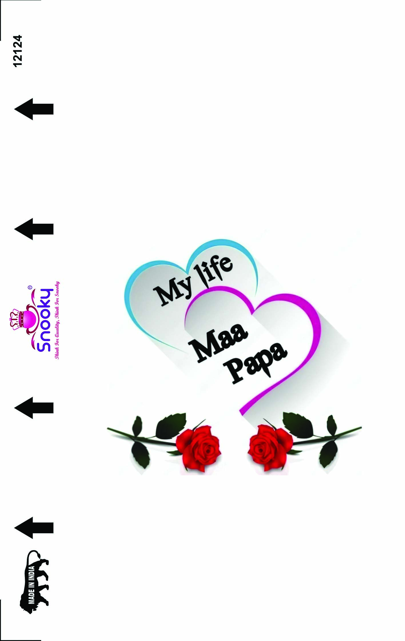 Snooky Mom and Dad Nature Rainbow Embossed Mobile Skin Manufacturer