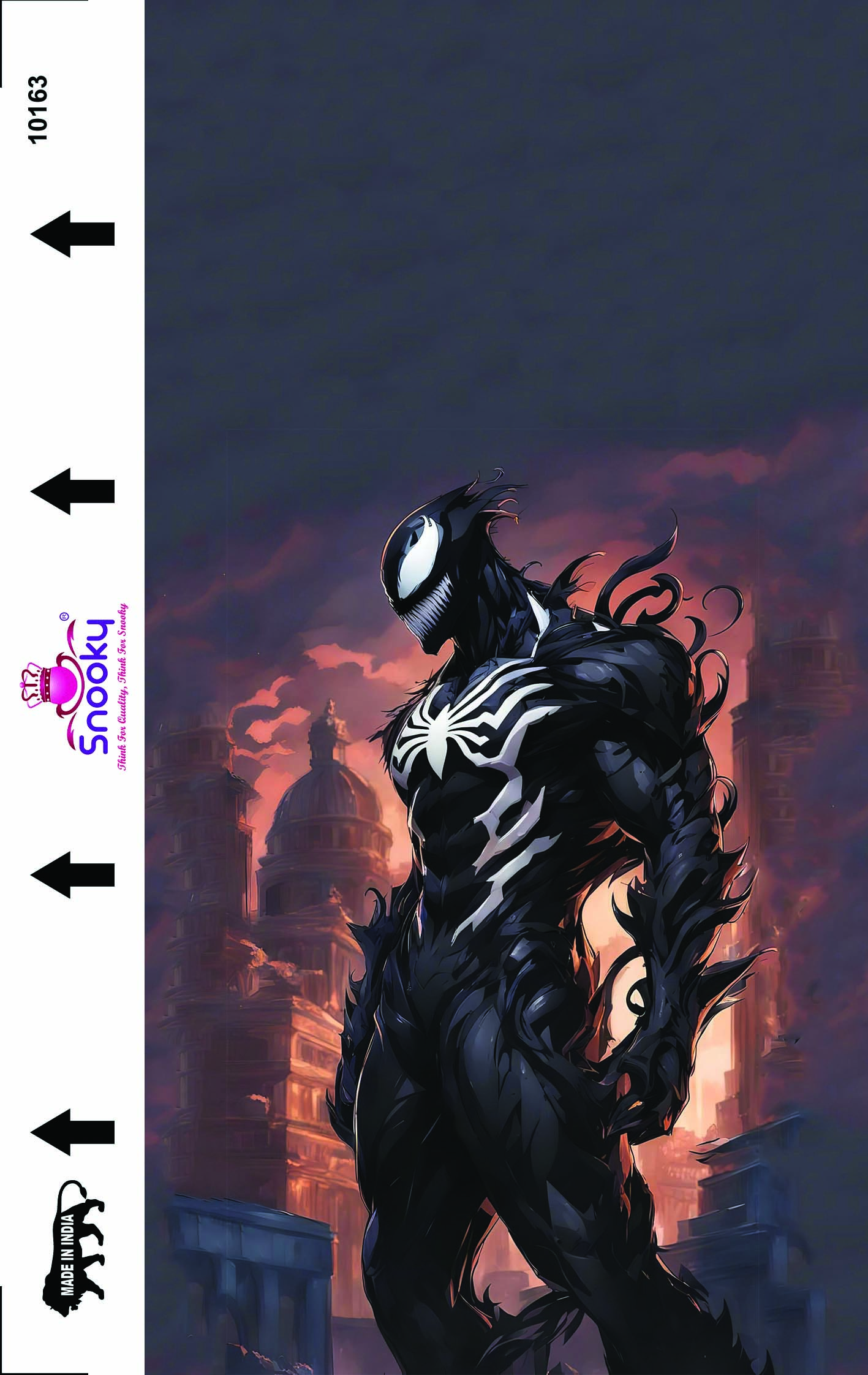 Snooky Super Heroes Texture Embossed Mobile Skin Manufacturer