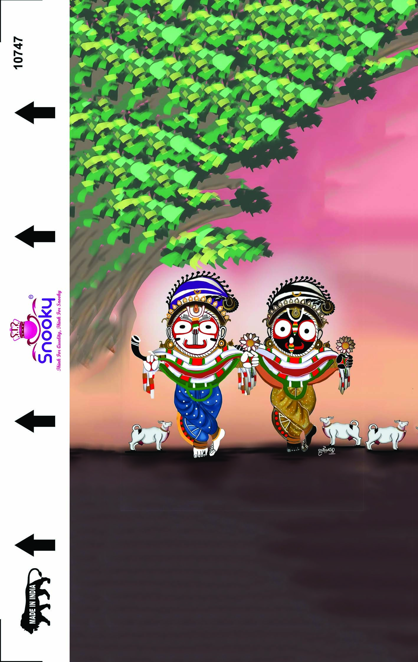 Snooky South India 3D Embossed Laptop Skin Manufacturer