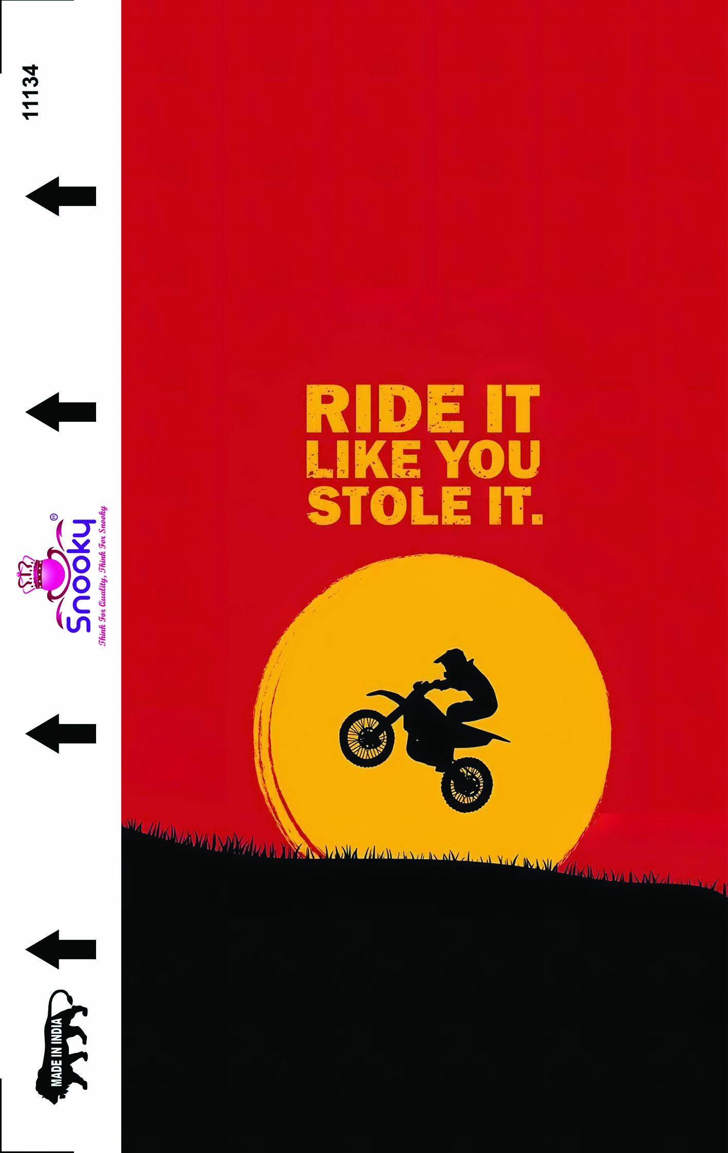 Snooky Bike Glossy Mobile Skin Manufacturer