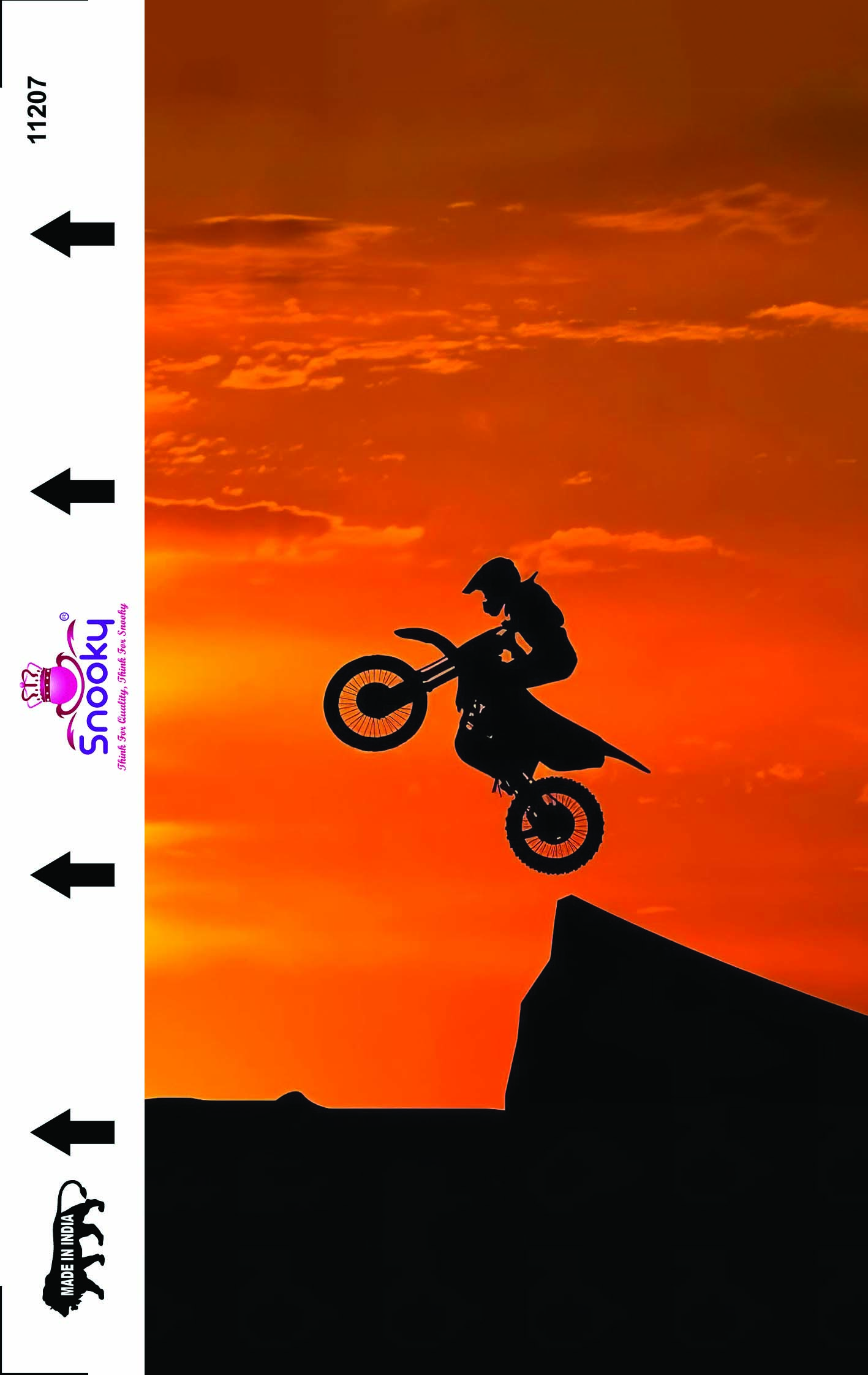 Snooky Bike 3D Embossed Laptop Skin Manufacturer