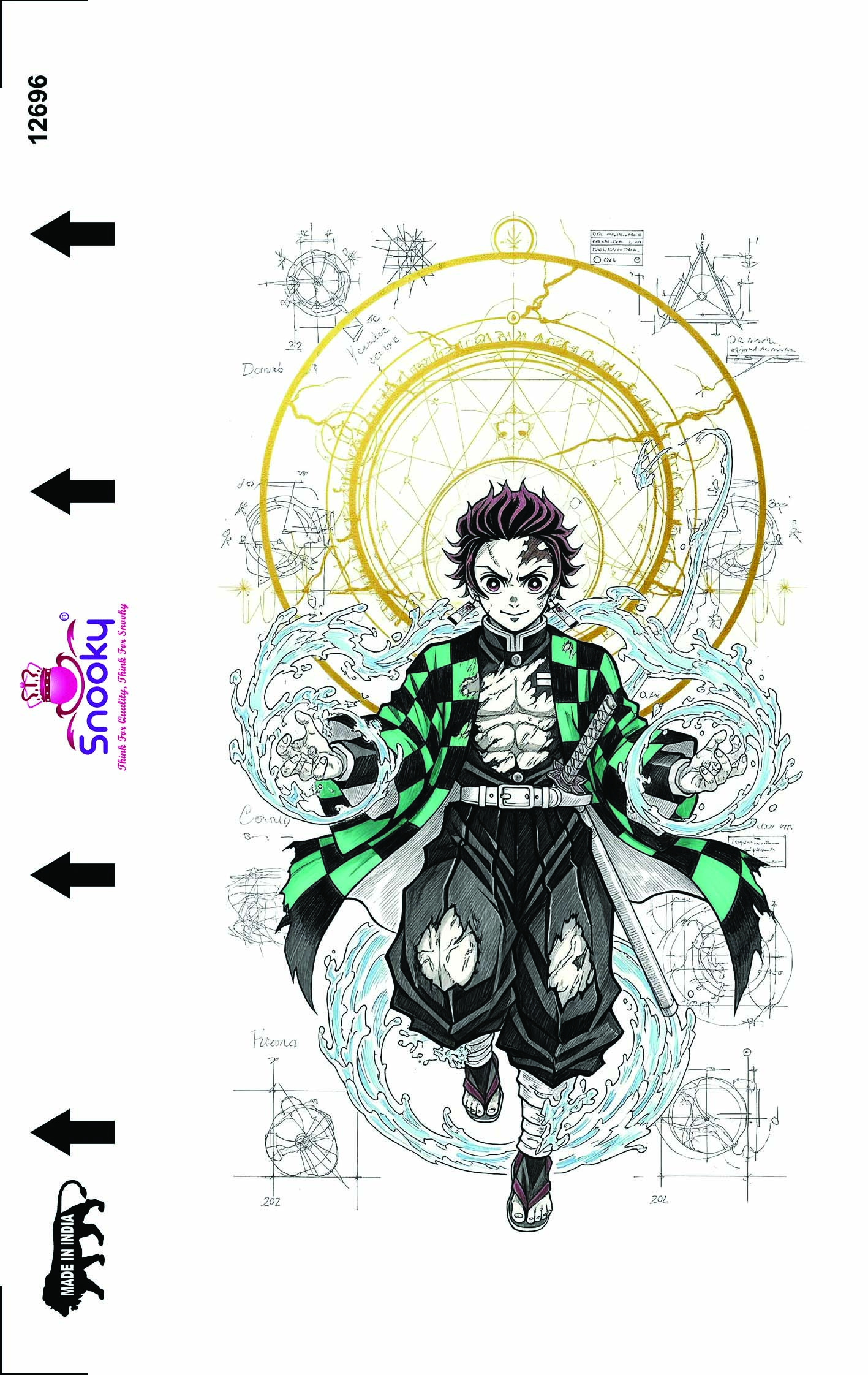 Anime embossed mobile skin