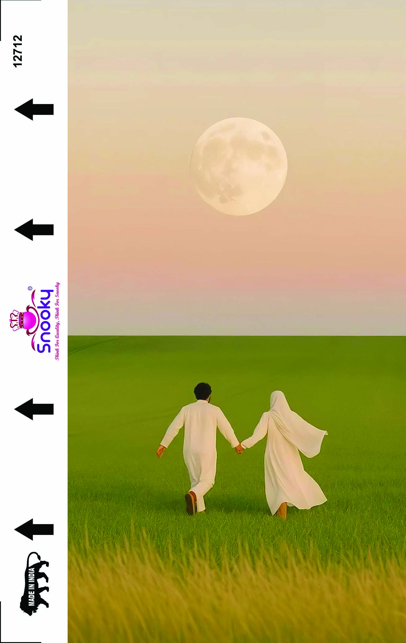 Love and nature embossed mobile skin