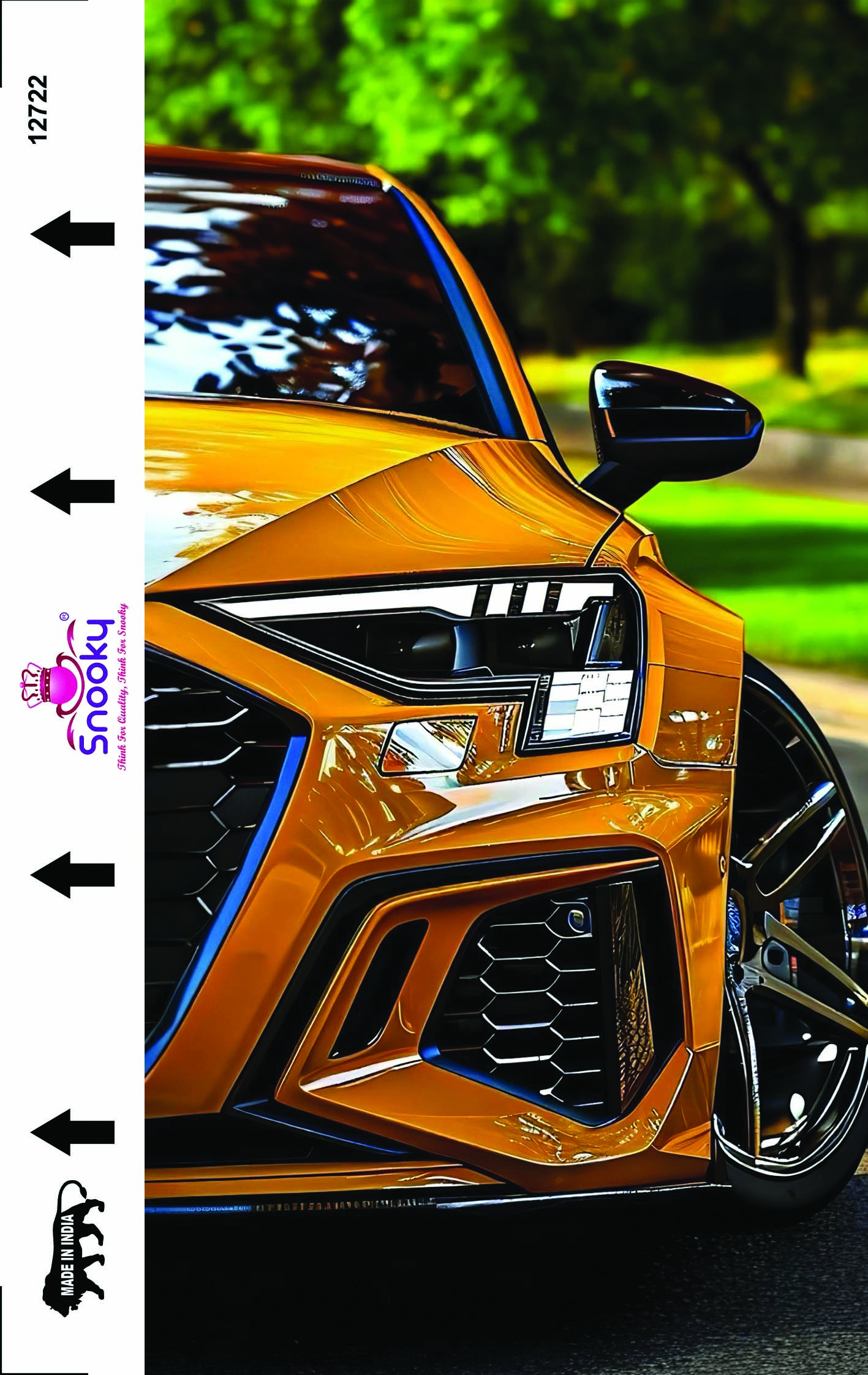 Snooky car embossed mobile skin