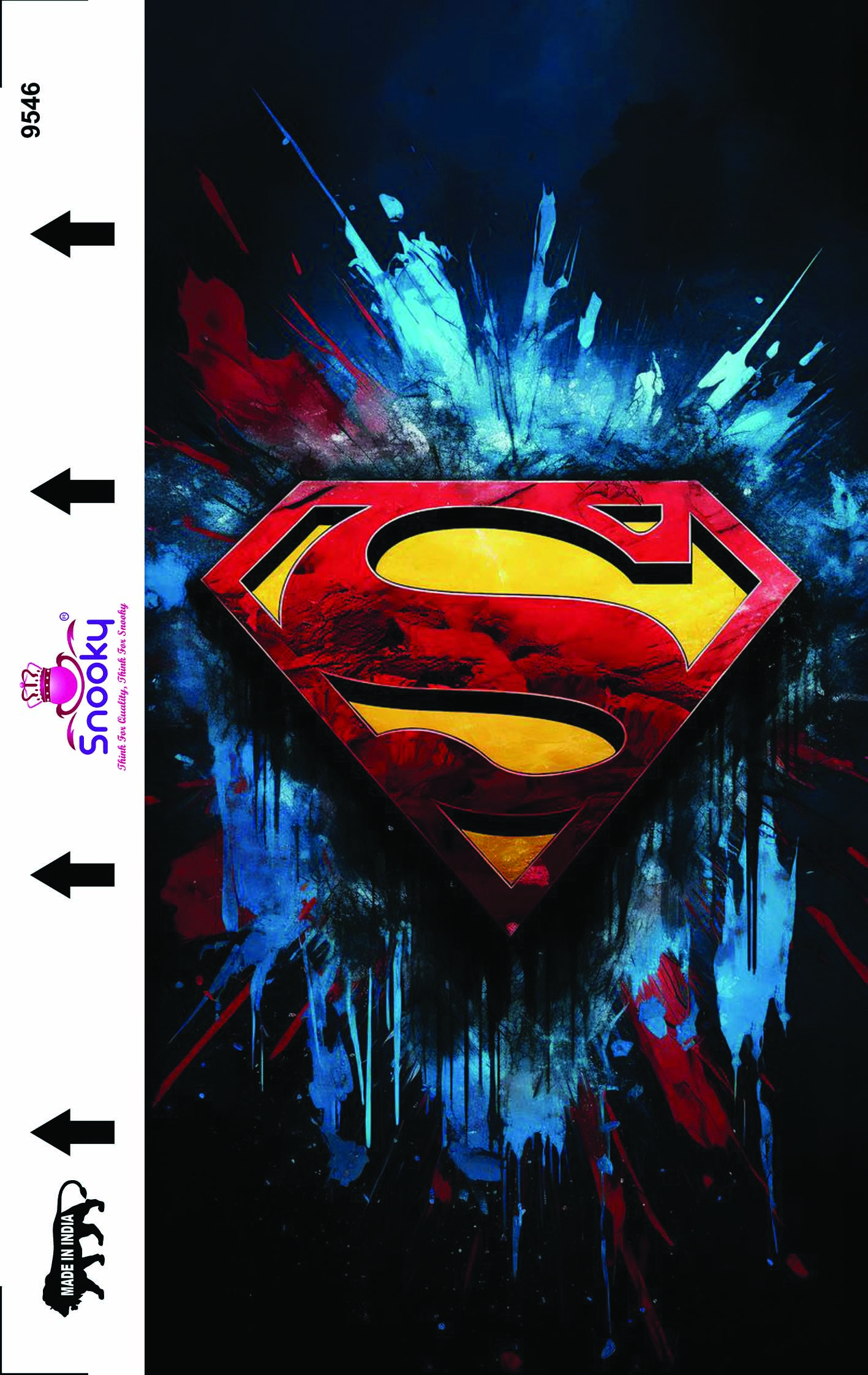 Snooky Super Heroes Rainbow Embossed Mobile Skin Manufacturer